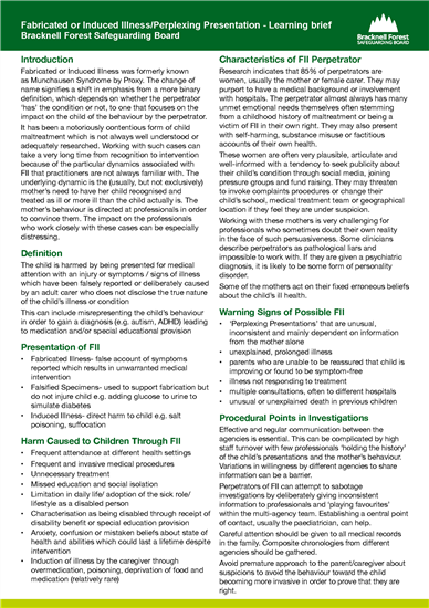 FII briefing note front page